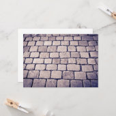 Carte Détail de rue pavée, horizontal (Devant/Arrière en situation)