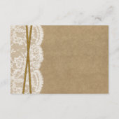 Carte détaillée de la collection Kraft, Lace & Sun (Dos)