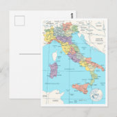 Carte détaillée de l'Italie (Devant / Derrière)
