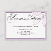 Carte détaillée des hébergements Mariages violets  (Devant)