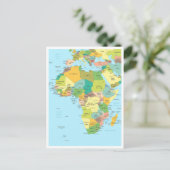 Carte détaillée du continent africain (Debout devant)