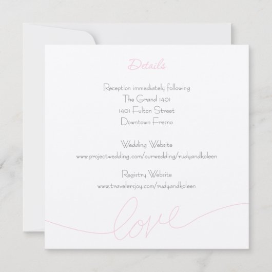 Carte Détails d'amour (Devant)