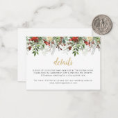 Carte Détails de la carte de fermeture de vacances (Devant/Arrière en situation)