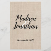 Carte Détails du Burlap Sunflower (Dos)