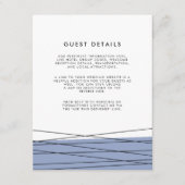 Carte Détails du client du Mariage de ligne | Acie (Devant)