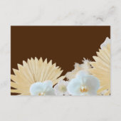 Carte Détails du Mariage bleu Sweet Blooms (Dos)