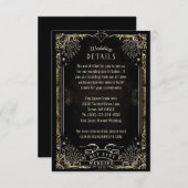 Carte Détails du Mariage de correspondance de Taro (Devant / Derrière)