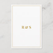 Carte Détails du Mariage de la laiton de Pampa (Dos)