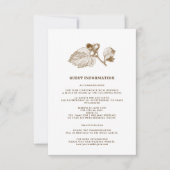 Carte Détails du Mariage papier Kraft pour la bran (Devant)