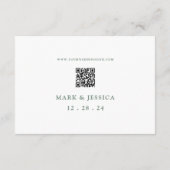 Carte Détails du Mariage rose (Dos)