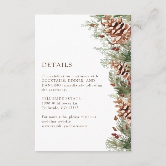 Carte Détails hiver (Devant)