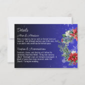 Carte Détails Mariage Noël (Devant)
