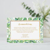 Carte Détails Plantes Exotic Watercolor (Debout devant)