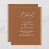 Carte Détails Terracotta (Devant / Derrière)