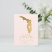 Carte d'état de Floride blush rose or maison démén (Debout devant)