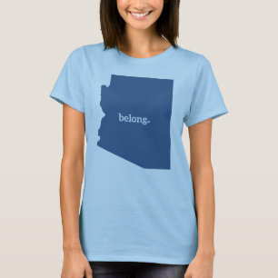 Carte d'état de l'Arizona Belong T-Shirt