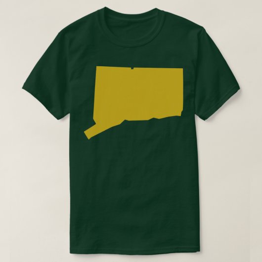 Carte d'état du Connecticut TShirt (Design devant)