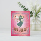 Carte d'état moderne Vintage du New Jersey - Candy (Debout devant)