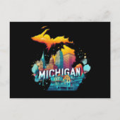 Carte d'état Retro Vintage Michigan (Devant)