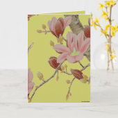 Carte d'été asiatique (Fleur jaune)