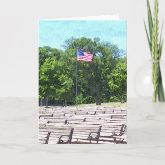 CARTE D'ÉTÉ : Lac Harriet, "Banches & Drapeau"_ Ca