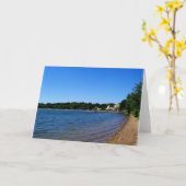 CARTE D'ÉTÉ : Lac Harriet "Plage"_ Carte (Fleur jaune)