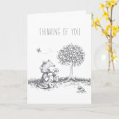 Carte d'été Lil Wolf (Fleur jaune)