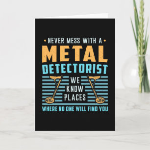Carte Détection des métaux Détectoriste Idée cadeau de d