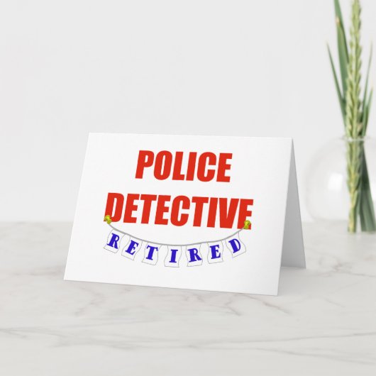 CARTE DÉTECTIVE POLICIÈRE RETRAITÉE (Devant)
