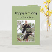 Carte Détendez-vous, c'est votre ours d'anniversaire pou (Fleur jaune)