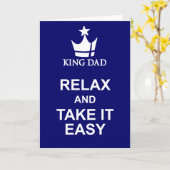 Carte Détendez-vous et prenez facilement Fête des pères (Fleur jaune)