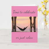 CARTE "DÉTENDEZ-VOUS" OU "CÉLÉBRER" RENDEZ-VOUS HEUREUX (Fleur jaune)