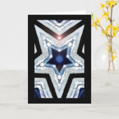 Carte d'étoile d'anniversaire (Fleur jaune)