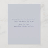 Carte d'étoile de Noël Boho Budget (Dos)