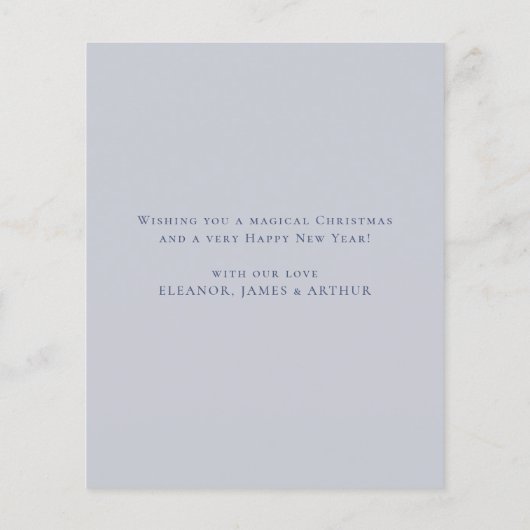 Carte d'étoile de Noël Boho Budget (Dos)