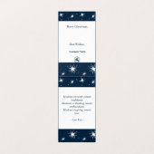 Carte d'étoiles de Noël blanc-bleu du planificateu (Inside Unfolded)