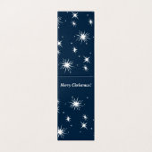 Carte d'étoiles de Noël blanc-bleu du planificateu (Outside Unfolded)