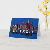 Carte Detroit, Michigan, graffiti (Fleur jaune)