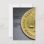 Carte d'études de droit personnalisée (Dos)