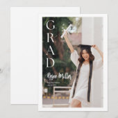 Carte d'études élégante minimaliste moderne blanch (Devant / Derrière)