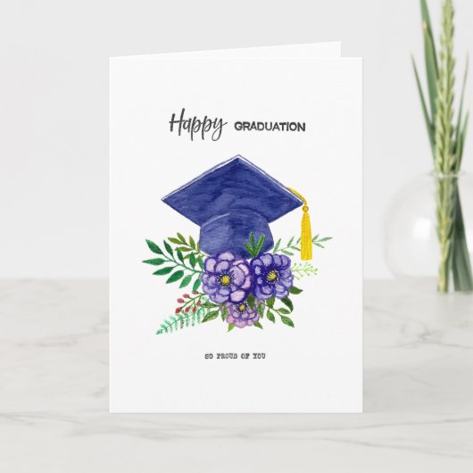 Carte d'études - Heureux Diplôme! Tellement fier d (Devant)
