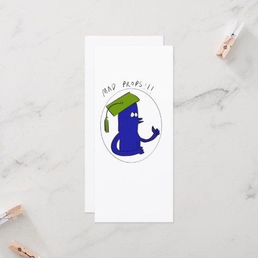 Carte d'études Mad Props (Devant/Arrière en situation)