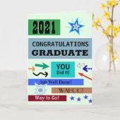 Carte d'études personnalisable pour n'importe qui (Fleur jaune)