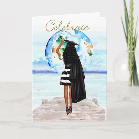 Carte d'études pour filles afro-américaines (Devant)