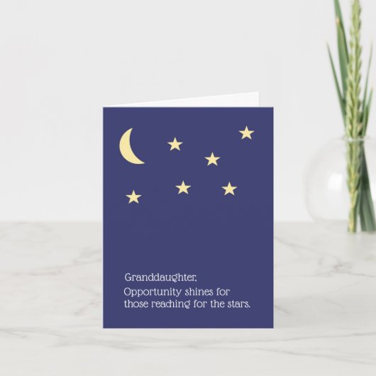 Carte d'études pour petite-fille (Devant)