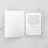 Carte d'études Rose blanche (Intérieur)