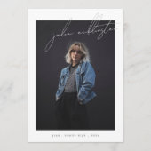 Carte d'études secondaires photo Modèle personnali (Devant)