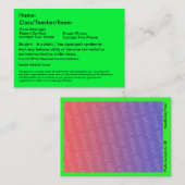 Carte d'étudiant autiste V2 (Devant / Derrière)