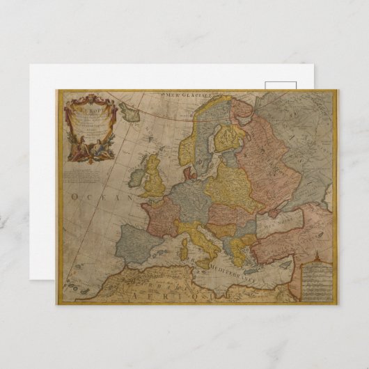 Carte d'Europe | 1700 (Devant / Derrière)