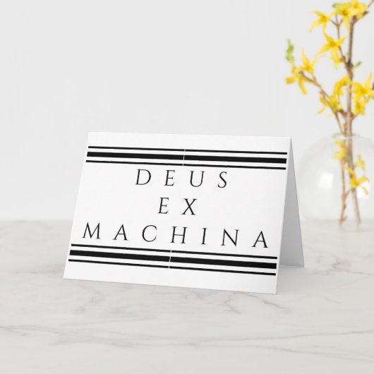 Carte Deus Ex Machina (Fleur jaune)